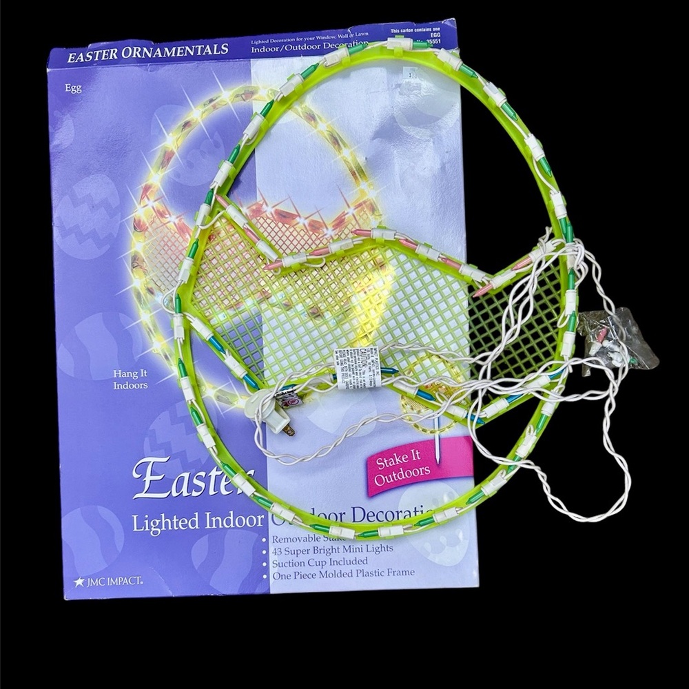 New/Vintage lighted Easter Egg